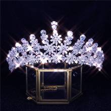 Baroque New drop Tiara crystal headdress wedding hair accessories crown jewelry headband wedding accessories gift for women 2024 - buy cheap