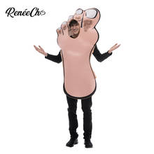 Reneecho Adult Big Foot Costume Funny Halloween Costume For Men 2024 - buy cheap