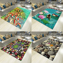 Felpudo creativo, alfombra de flores de tipo europeo, para sala de estar, pasillo, estampado 3D, antideslizante, baño, cocina 2024 - compra barato
