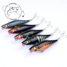 5Pcs/Lot 3D Painting Lifelike Popper Lures 7.5cm/7.5g Top Water Wobblers Crankbait Artificial Sea Fishing Hard Bait 2024 - buy cheap