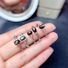 Новый естественный звездный свет сапфир драгоценный камень кольцо 925 серебро женское кольцо, шикарный и Привлекательный вечерние стиль ювелирных изделий 2024 - купить недорого