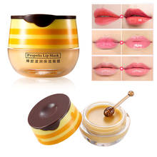 Propolis Moisturizing Lip Mask Sleep Lip Balm Nourishing Anti-wrinkle Lip Care Anti-cracking Unisex Lip Mask With Brush TSLM1 2024 - buy cheap