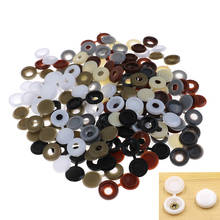 50Pcs Hinged Plastic Screw Cover Fold Caps Button For Car Furniture Decorative Cover 8 Colors 2024 - buy cheap