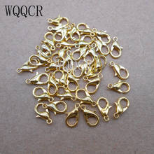 12*6mm 200pcs/lot Fashion Jewelry Findings,gold lobster clasp Hooks for necklace&bracelet chain 2024 - buy cheap