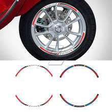 For Piaggio Vespa Scooter Primavera 150 S 12" Wheel Reflective Sticker Rim Decals 2024 - buy cheap