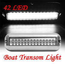 Stainless Steel 42 LED Underwater Pontoon Marine/Boat Transom Light Waterproof White/Blue/Green/Red Accessories Car Styling 2024 - buy cheap