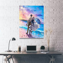 Wall Art Poster HD Prints Violet Modular Pictures Canvas Painting Evergarden Anime Sky Home Decoration For Living Room No Frame 2024 - buy cheap