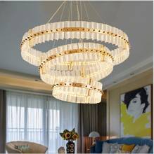 Post-modern minimalist project villa club crystal lamp American designer creative living room dining room duplex building chande 2024 - buy cheap