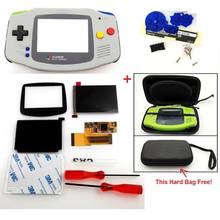 V2 IPS Screen LCD Kits for GBA Backlight LCD Screen 10 Levels Brightness LCD V2 Screen For GBA Console And pre-cut Shell case 2024 - купить недорого