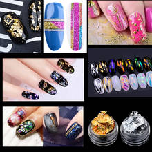 Mixed Colors Gold Silver Color Aluminum Nail Art Foil Sticker Paper Nail Art Decoration Material Tools YW9314 2024 - buy cheap