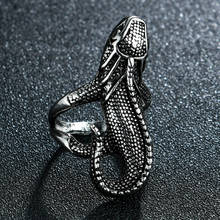 Punk Gothic Animal Lizard Dinosaur Bat Alloy Ring Personality Male Retro Ring Jewelry Gift 2024 - buy cheap