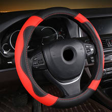  Microfiber Leather Car Steering Wheel Cover For Hyundai i20 i30 i40 Tucson Solaris ix35 Creta Santa fe Kona Elantra 2024 - buy cheap