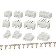 5 set/sets xhb conector xh2.54mm com fechamento em linha reta/dobrado assento tomada de friso terminal 2p 3p 4p 5p 6p 7p 8p 9p 10p 11p