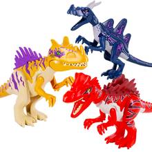 Jurassic world-dinossauros 3d, modelo de esqueleto, blocos de construção, dinossauros, brinquedo educacional diy para crianças 2024 - compre barato