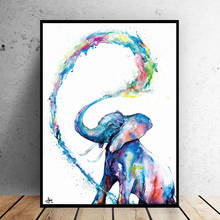 Nordic Poster Watercolor Elephant Wall Art Canvas Painting Animal Posters And Prints Wall Pictures For Living Room Bedroom Decor 2024 - buy cheap