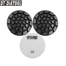 DT-DIATOOL 3pcs/set Dia 100mm/4inch Diamond Resin Bond Concrete Polishing Pads Nylon Backed Cement Floor Renew Sanding Discs 2024 - buy cheap