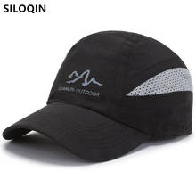 SILOQIN New Summer Men's Mesh Cap Ultra-thin Breathable Baseball Cap Adjustable Size Women's Casual Sports Cap Bone Snapback Cap 2024 - buy cheap