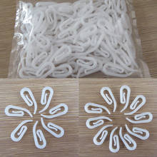 1 Bag Curtain Gliders Hooks White plastic Curtain hooks for Curtains Rings Header Nylon Tape Suit for Fixed Pleated Curtains 2024 - buy cheap