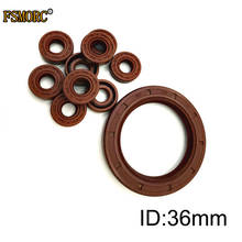 Brown color TC-36*38*46*47*50*52*54*58*6/7/8/9/10  37*47*7 FKM Shaft Oil Seal FPM Covered Double Lip With Garter 2024 - buy cheap