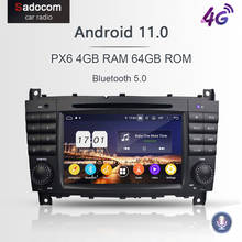 IPS 2 din Android 11,0 Bluetooth автомобильное радио 4 ГБ ОЗУ 64 Гб ПЗУ автомобильный dvd-плеер Wifi Авторадио для Benz W203 W467 W209 W219 2010 2011 2024 - купить недорого