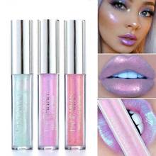 De moda de cristal líquido brillo de labios lápiz labial jalea de maquillaje pigmento de labios reluciente brillo maquillaje para mujer 2024 - compra barato