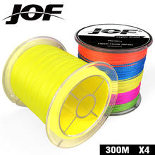 4 Strands 300M PE Green Braided Fishing Line Sea Saltwater Fishing Weave Extreme SuperPower JOF 2019 2024 - buy cheap