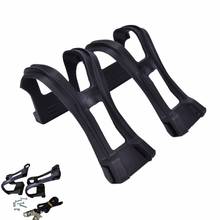 1Pair Plastic Bike Pedal Clips Bicycle Cycling Pedal Toe Straps Foot Clip Fixing Straps Mountain Bike Feet Binding Belt 2024 - buy cheap