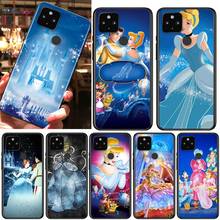 Disney-funda antigolpes de Cenicienta para Google Pixel 5, 4, 4A, XL, 5G, negra 2024 - compra barato