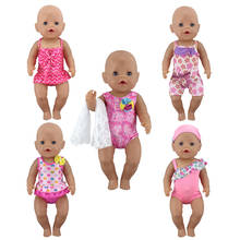 Ropa de muñeca para niñas, traje de Bikini de 43cm, 17 pulgadas, accesorios, mejor cumpleaños 2024 - compra barato