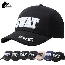  SWAT Black Baseball Caps Unisex Caps High Quality Letter Embroidery Cap Bone Snapback Hat Casual Sunhat Sun Gorras 2024 - buy cheap