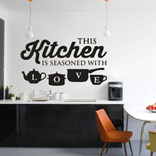 This Kitchen Wall Stickers Wallpaper Home Decor Vinyl Decals for Restaurant House Decoration Accessories Mural Poster DW9246 2024 - buy cheap