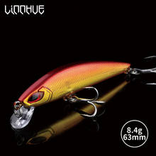 LINNHUE Minnow 60 мм 8,4 г жесткая приманка для рыбалки 1 шт. яркие цветные Искусственные воблеры приманка, рыболовные снасти новый выпуск 2024 - купить недорого