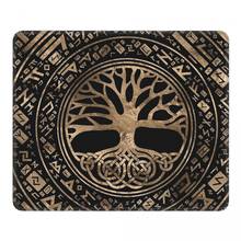 Tree Of Life Yggdrasil Runic Pattern Amazing Mouse Pad Vikings Antislip MousePad Rubber Gamer Computer Laptop Pad 2024 - buy cheap