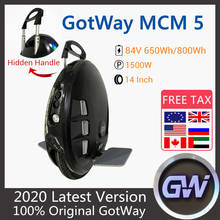 Original gotway mcm5 monociclo 84v 800wh scooter elétrico de equilíbrio do auto de 14 polegadas única roda uma roda scooter elétrico com app 2024 - compre barato
