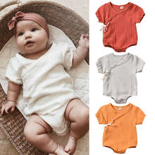 PUDCOCO Kids Newborn Baby Boy Girl Cotton Linen Bodysuit Jumpsuit Playsuit Clothes Outfit 0-18M 2024 - buy cheap
