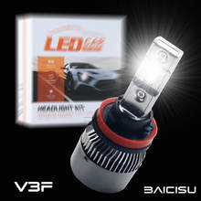 BAICISU-bombilla LED para faro delantero de coche, bombillas Turbo de 12V, H4, H7, 16000LM, H1, H3, H8, H11, HB3, HB4, 9005, 9006 2024 - compra barato