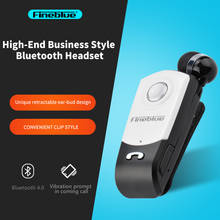 Беспроводные деловые Bluetooth-наушники FineBlue F960, гарнитура с напоминанием о звонках, вибрацией, зажимом, спортивные наушники для бега 2024 - купить недорого