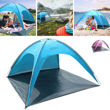 Hot Sale Fishing Picnic Beach Tent Foldable Travel Camping With Bag UV Protectiont/Summer Season Sand Tent 2024 - buy cheap