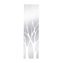 Современная зеркальная стильная Съемная наклейка с рисунком дерева настенные наклейки домашний Декор акриловая художественная наклейка для гостиной спальни 2024 - купить недорого