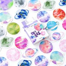 45pcs Color Planet Stickers Set 44mm Mini Celestial Body Star Space Explore Sticker Diary Album Decoration Kids Gift Seal A6420 2024 - buy cheap