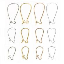 100/lotMetal Earrings Making Accessories Iron Clip Earring Clasps Hooks Findings With Clasp Base For Women Earring Hoops DIY 2024 - buy cheap