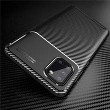 Para Samsung Galaxy Caso A31 Silicone Macio Fibra De Carbono Anti-batida Caso Fino Para Samsung Galaxy A31 Capa Para samsung Caso A31 2024 - compre barato