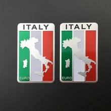 2pcs Italy Flag Auto Car Trunk Side Tailgate Gas Tank Emblem Badge Decal Sticker 2024 - buy cheap