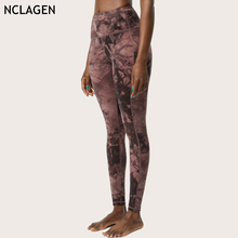 NCLAGEN Tie Dye Printed Sweatpants Capris For Women High Waist Yoga Pant Fitness Gym Sport Workout Running Training Leggings 2024 - buy cheap