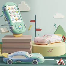 Монтессори игрушка телефон для детям в возрасте 1 года до 2 лет Развивающие детские мобильный телефон игрушка для девочек 13-24 месяца для мальчиков музыкальный Обучающая машина 2024 - купить недорого