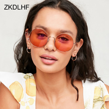 Солнцезащитные очки в винтажном стиле для мужчин и женщин, зеркальные Классические Солнечные, в круглой металлической оправе, в стиле ретро, модные, для океана 2024 - купить недорого