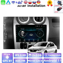 2DIN Android Car Radio For Renault Logan I Sandero Lada Lergus Dacia 2009-2015 Car Multimedia Video Player Navigation GPS 2024 - buy cheap