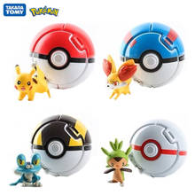 Tomy pokemon bola de elfos 4 estilos, brinquedo de bolso do pikachu para cosplay 2024 - compre barato