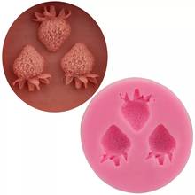 New strawberry design silicone cake mold DIY silicone fondant baking tool chocolate mold cake decorating tools 2024 - buy cheap