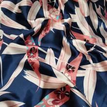 Floral Satin Fabric Soft Craft Sateen Tilda Scarf Lining Silky Printed DIY Sewing Ribbon Material 2024 - buy cheap